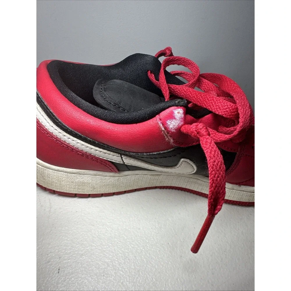 Nike Boys‎ Air Jordan 1 Low 553560-061 Red Casual Shoes Sneakers Size 6.5Y